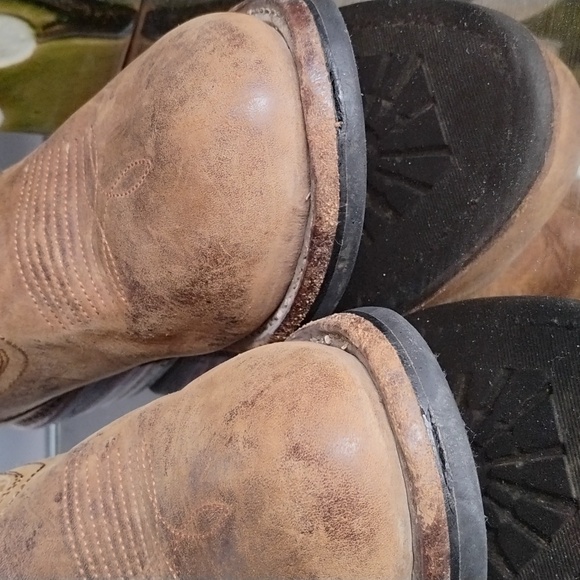 DAN POST Brown Leather Waterproof Cowboy Boots - Picture 5 of 15